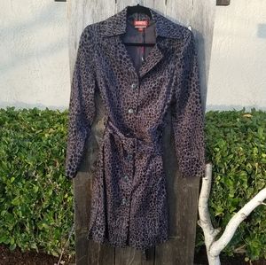 Kirna Zabete for Target Long Trench Coat Animal